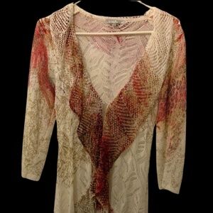 Alberto Makali Crochet Vest - Brown and Tan